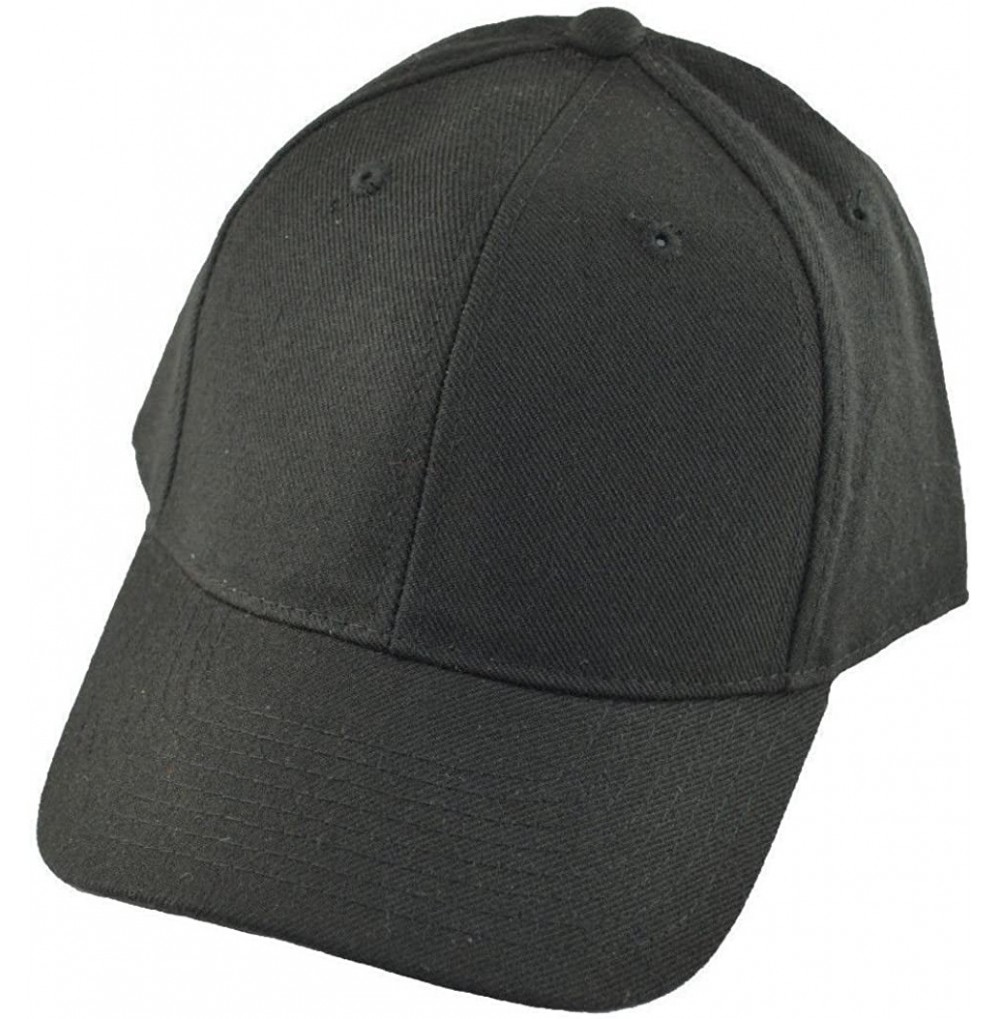 Baseball Caps Fitted Baseball Cap 7 3/8 - Black - CG11U063VCF