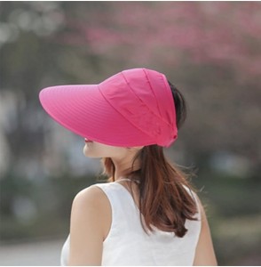 Sun Hats Sun Hats Wide Brim Anti-UV Visor Hats Sunscreen Beach Cap - 7 - C31847KRKRR