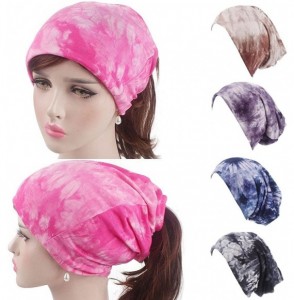 Baseball Caps Womens Cotton Beanie Soft Sleep Cap Hats for Hairloss- Cancer- Chemo - Purple - CY18EAUAY2W