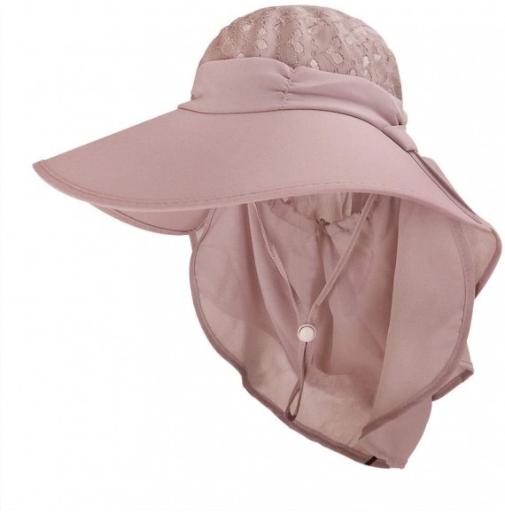 Sun Hats Outdoor Cycling Protection Foldable Sunshade - Pink（a） - CJ18RQAIE0X