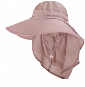 Sun Hats Outdoor Cycling Protection Foldable Sunshade - Pink（a） - CJ18RQAIE0X