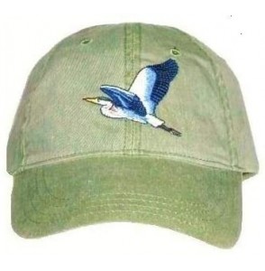 Baseball Caps Great Blue Heron Embroidered Cotton Cap - CW18L4LKIMN