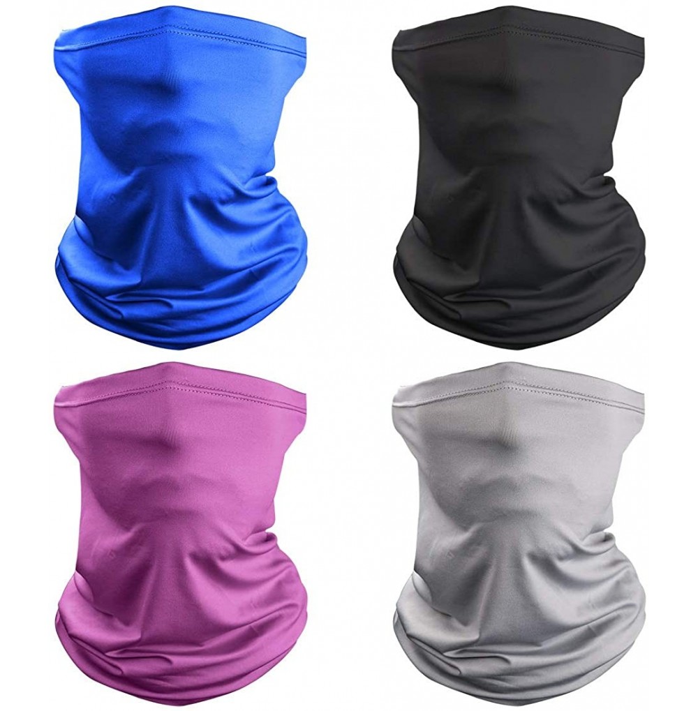 Balaclavas Summer Sun Protection Neck Gaiter Face Cover Scarf Dust Wind Bandana Mask for Fishing Hiking - 4 Solid - C8199XK2C2G