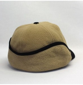 Newsboy Caps Classic Velour Knit/Corduroy Fleece Warmer Flap Billed Newsboy Cap - Black/Camel - CH188NEH8X4