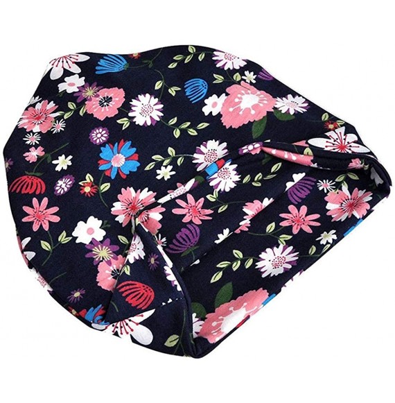 Skullies & Beanies Chemo Cancer Sleep Scarf Hat Cap Cotton Beanie Lace Flower Printed Hair Cover Wrap Turban Headwear - CO196...
