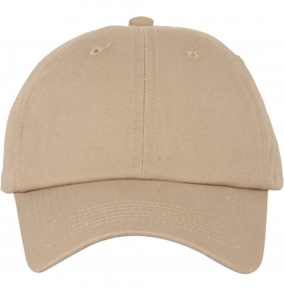 Baseball Caps Unstructured Adjustable Dad Hat w/Buckle - Tan - CY18E9IL67I