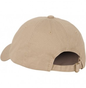 Baseball Caps Unstructured Adjustable Dad Hat w/Buckle - Tan - CY18E9IL67I