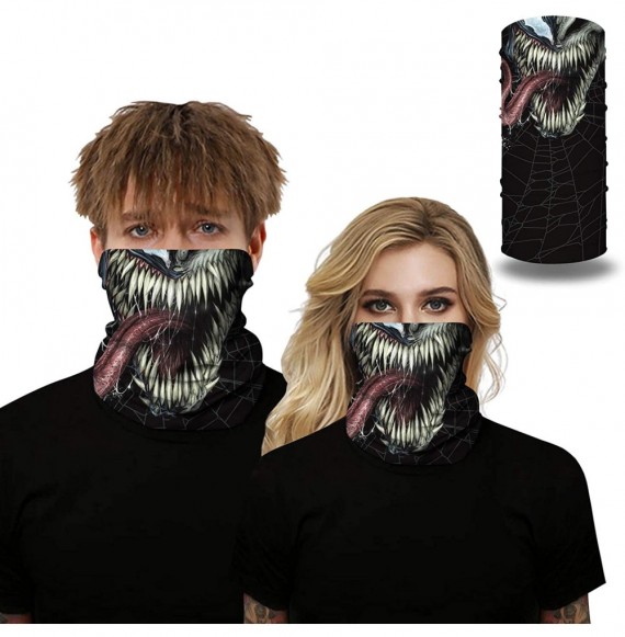Balaclavas Bandanas Rave 3d Print Face Mask Cover Outdoors Protect from Dust Sun Wind Balaclava Headband for Unisex - Venom -...
