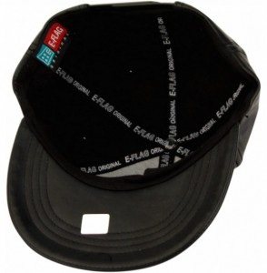 Baseball Caps Faux Leather Pom Pom with Snapback Baseball Cap Black - C7129S79YJZ