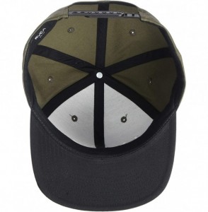 Baseball Caps Men's Twill Snapback III - Olive Moss - C018QX52CG2