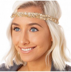Headbands Women's Adjustable Cute Fashion Bling Glitter Headband Braid Hairband Gift Pack - CH18CN4Q5T3