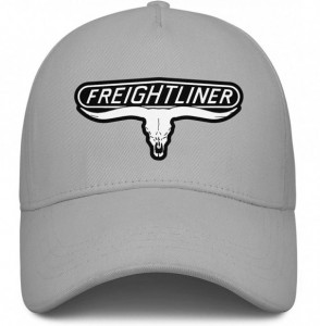 Baseball Caps Unisex Mens Baseball Hat Casual Adjustable Mesh Visor Freightliner-Trucks-Flat Cap - Grey-8 - CZ18UT2XYWG