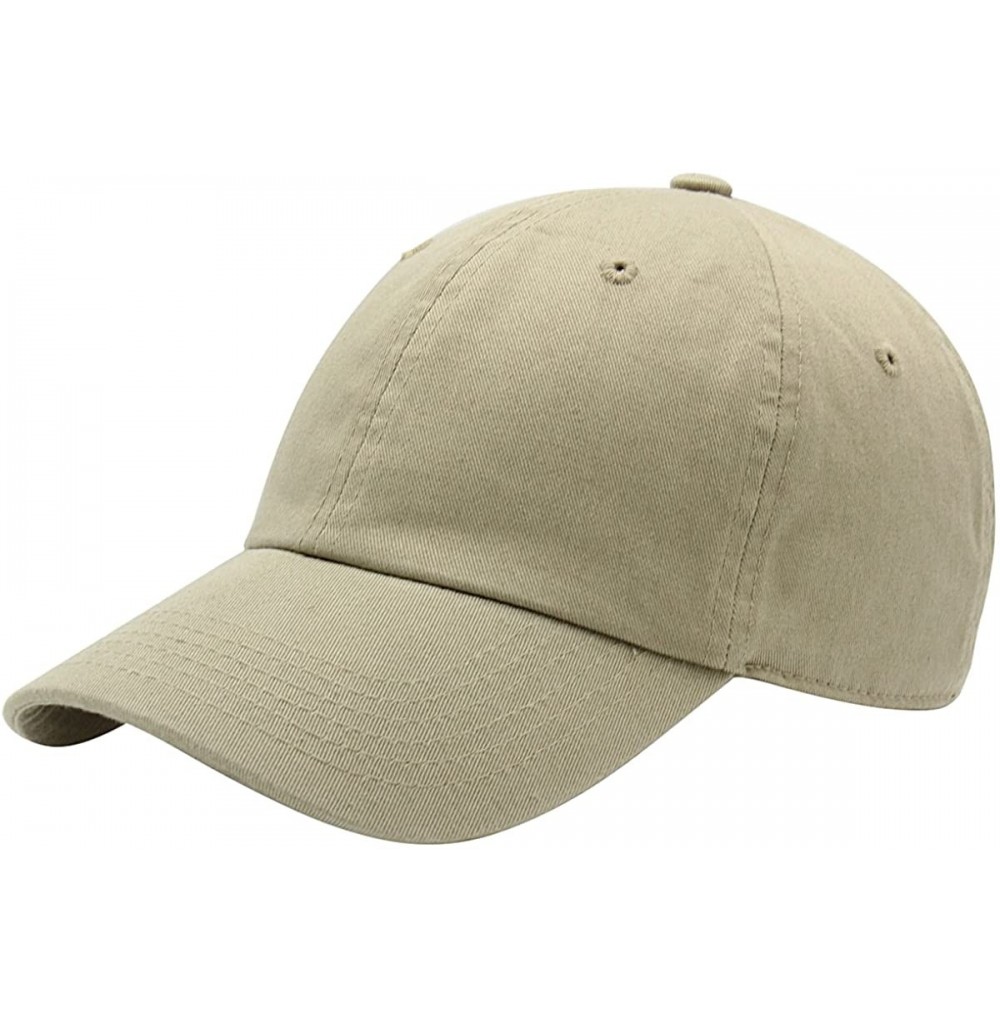 Baseball Caps Baseball Cap for Men Women - 100% Cotton Classic Dad Hat - Khaki - C218EE4GZ3O