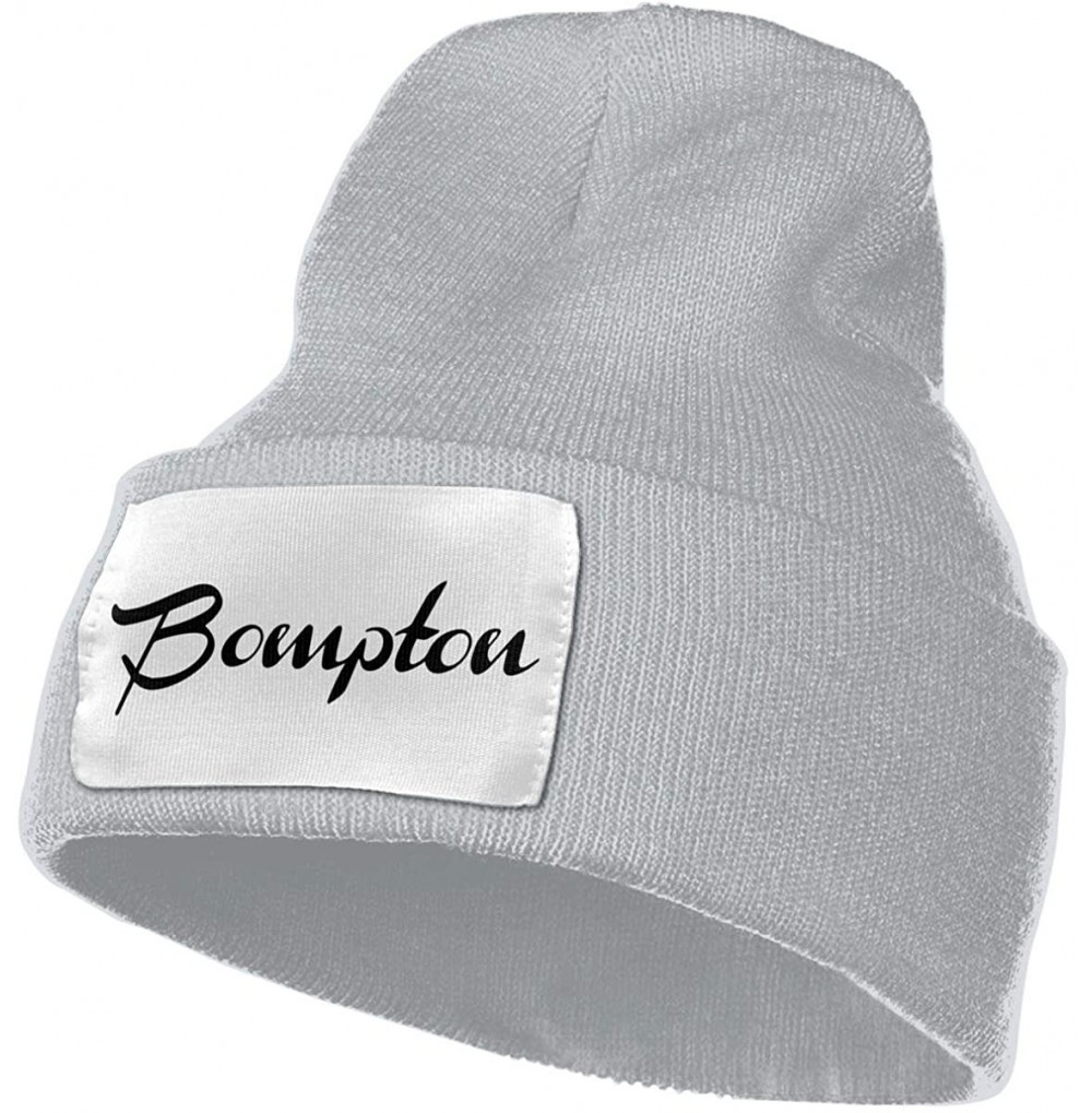 Skullies & Beanies Women & Men Bompton Winter Warm Beanie Hats Stretch Skull Ski Knit Hat Cap - Gray - CP18MGDCKGK