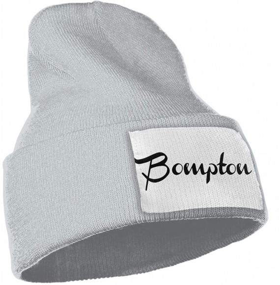 Skullies & Beanies Women & Men Bompton Winter Warm Beanie Hats Stretch Skull Ski Knit Hat Cap - Gray - CP18MGDCKGK