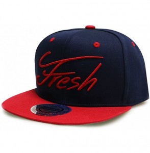 Baseball Caps Fresh Summer Snapback Hats - Navy/Red - CL11YREWCCV