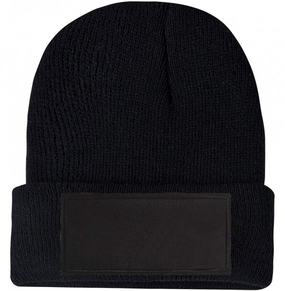 Skullies & Beanies Personalized Stretchy Embroidery Customized Knit Skull Hat Cap for Winter Present - Black - CI18LS2IHN2