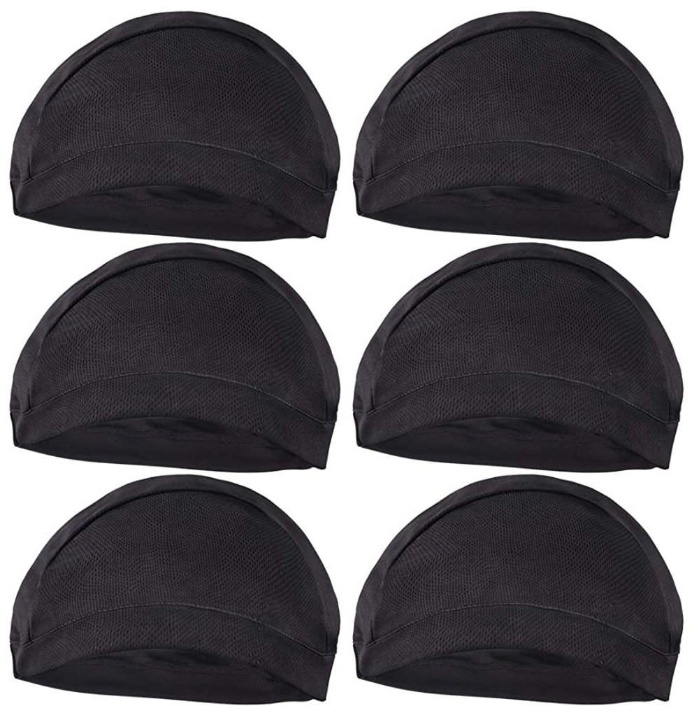 Skullies & Beanies Helmet Liner Skull Cap Sweat Wicking Running Beanie Men & Women Multifunctional Headwear Hard Hat - Black ...