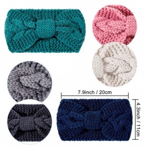 Cold Weather Headbands Headbands Warmers Accessories Scrunchies - Blue Pink Colors - C41943LQR9G