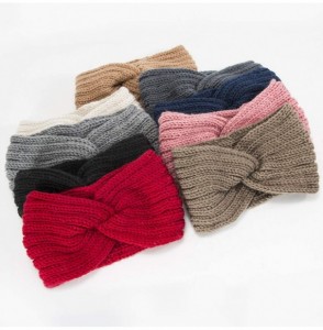 Headbands Women Knitted Twist Headband Turban Hair Band Head Wrap Headwear - 4 Pack- Style 01 - CA18LST9UU7