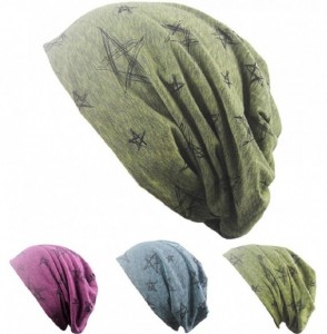 Skullies & Beanies Unisex Indoors Cotton Beanie- Soft Sleep Cap For Hairloss- Cancer- Chemo - Purple - CP185RMXZ2O