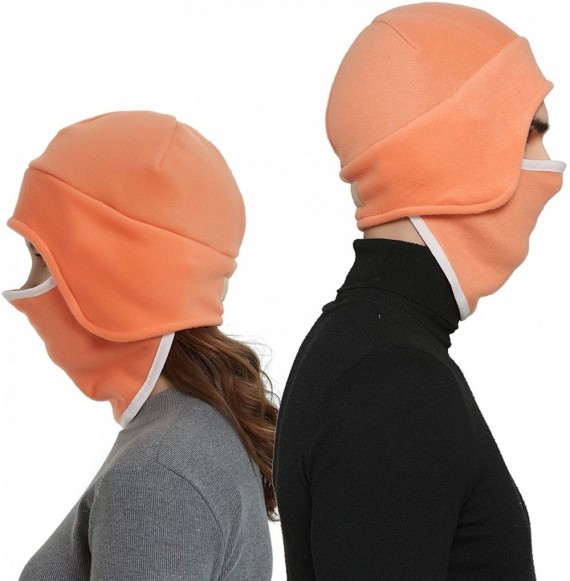 Skullies & Beanies Fleece 2 in 1 Hat/Headwear-Winter Warm Earflap Skull Mask Cap Outdoor Sports Ski Beanie for Men&Women - Or...