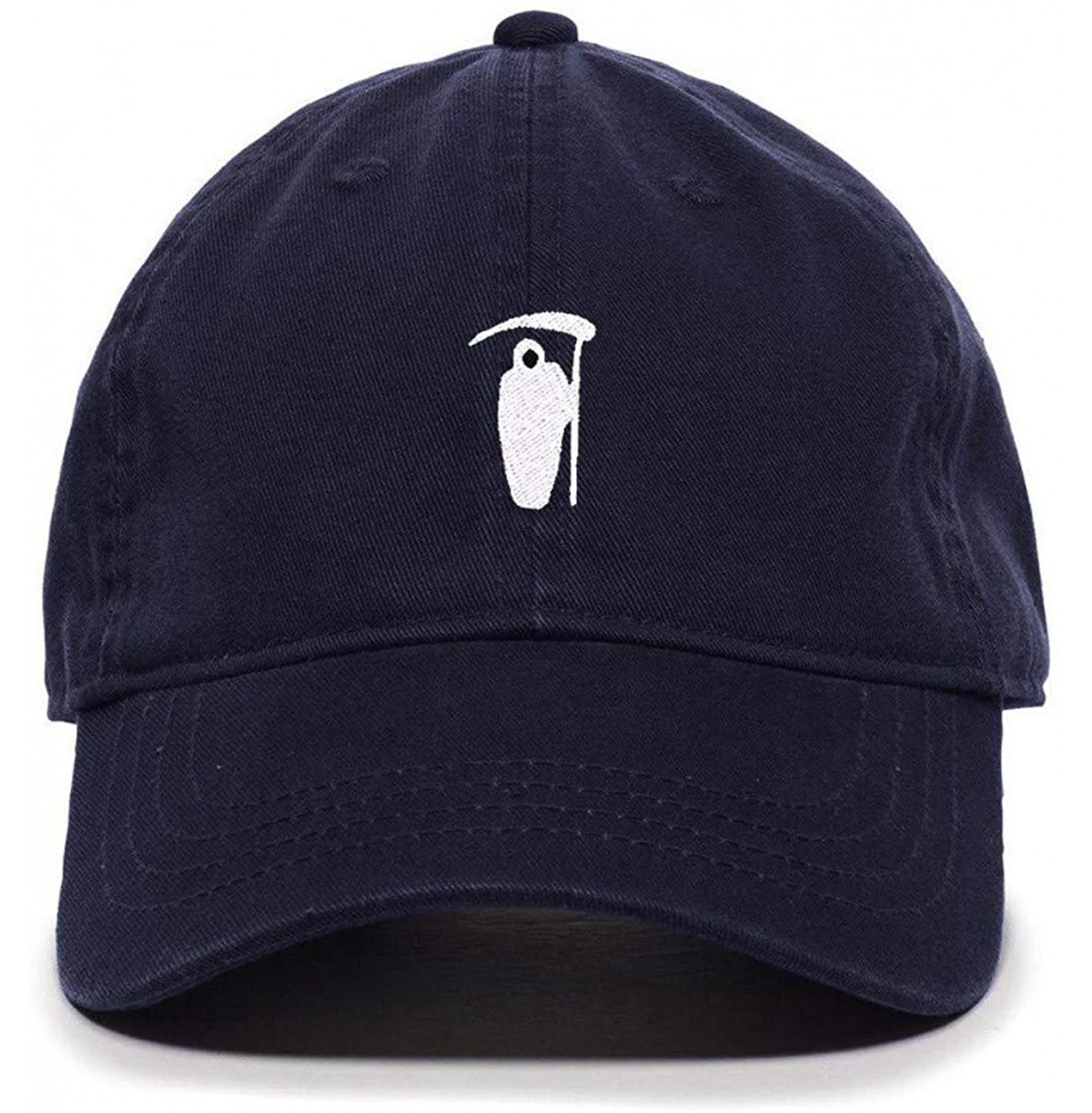 Baseball Caps Reaper Baseball Cap Embroidered Cotton Adjustable Dad Hat - Navy - CB197S8IDD5