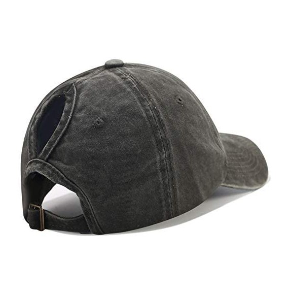 Baseball Caps Vintage Ponytail Baseball Hats for Women High Messy Bun Hat Ponycaps Adjustable Trucker Baseball Cap Dad Hat - ...