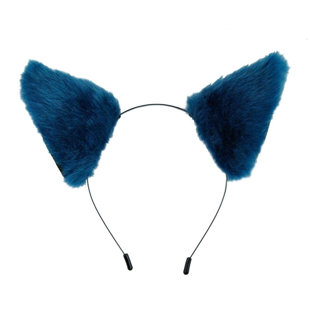 Headbands TING Headwear Headband Halloween Orecchiette - Dark Blue With Black Inside - C311MQ5I05B