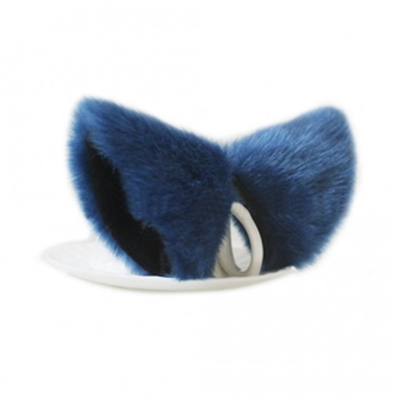 Headbands TING Headwear Headband Halloween Orecchiette - Dark Blue With Black Inside - C311MQ5I05B