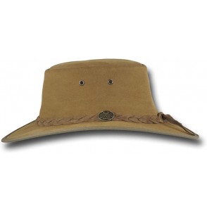 Sun Hats Foldaway Cattle Suede Leather Hat - Item 1061 - Hickory - CE12EZKHDM5