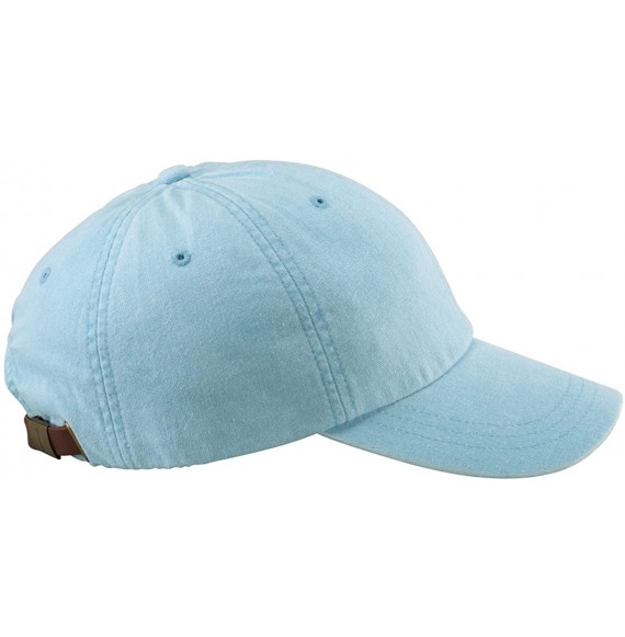 Baseball Caps 6-Panel Low-Profile Washed Pigment-Dyed Cap - Baby Blue - CN12N45KZEP