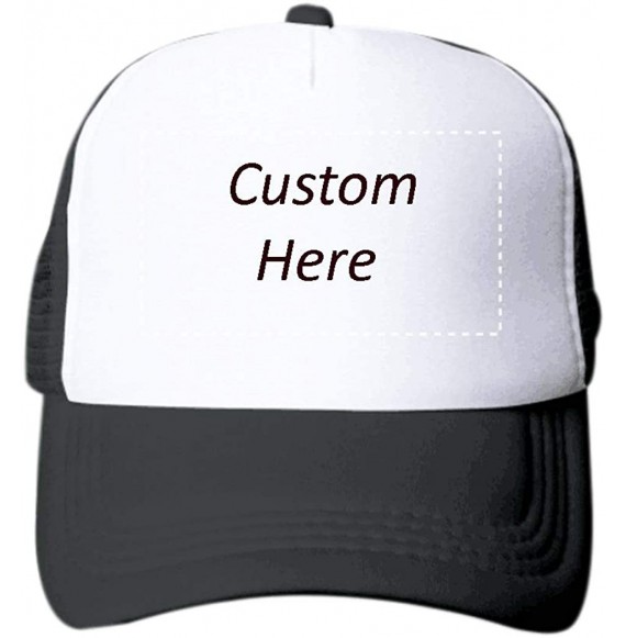 Baseball Caps Custom Hat- Customize Your Own Text Photos Logo Adjustable Back Baseball Cap for Men Women - CN18LH2S8EZ