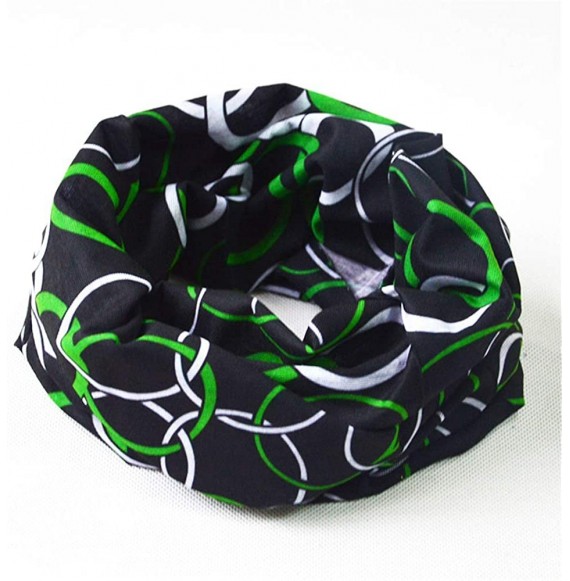 Balaclavas Seamless Face Mask Silk Fabric Headwear Headband Neck Gaiter Multifunctional - Black Grain - CN197SN20E3