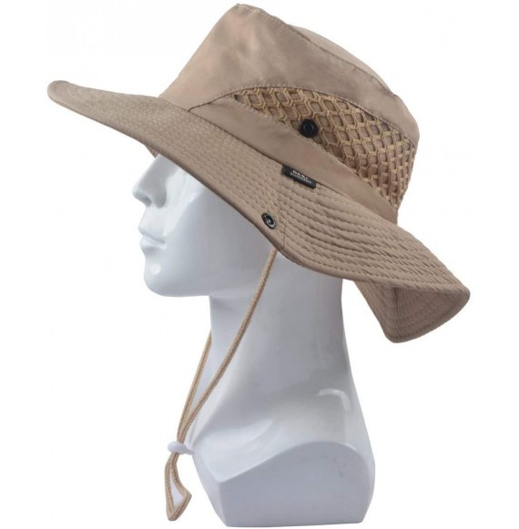 Sun Hats Packable Perfect Fishing Gardening - Beige- Polyester - CD18E4SUZOD