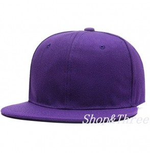 Baseball Caps Custom Embroidered Baseball Cap Personalized Snapback Mesh Hat Trucker Dad Hat - Hiphop Purple-1 - CR18HLWX5ZD