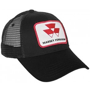 Baseball Caps Black Massey Ferguson Tractor Logo Hat with Mesh Back - CK11MYGWMU1