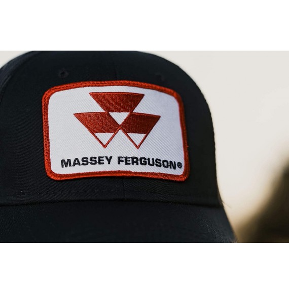 Baseball Caps Black Massey Ferguson Tractor Logo Hat with Mesh Back - CK11MYGWMU1
