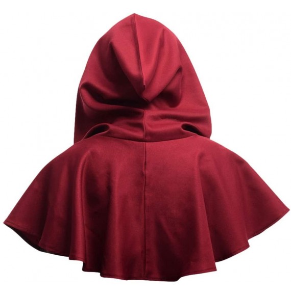 Skullies & Beanies Male Female Adult Cloak Retro Sunshade Hat- UV Protection Caps Sun Hat with Neck Flap Quick Dry (Red) - CO...