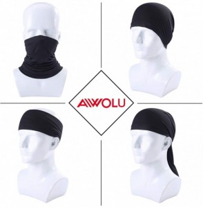 Balaclavas Neck Gaiter for Men Women- Versatile Fishing Face Mask Non Slip Breathable for Sun Wind Protection - Solid Black -...