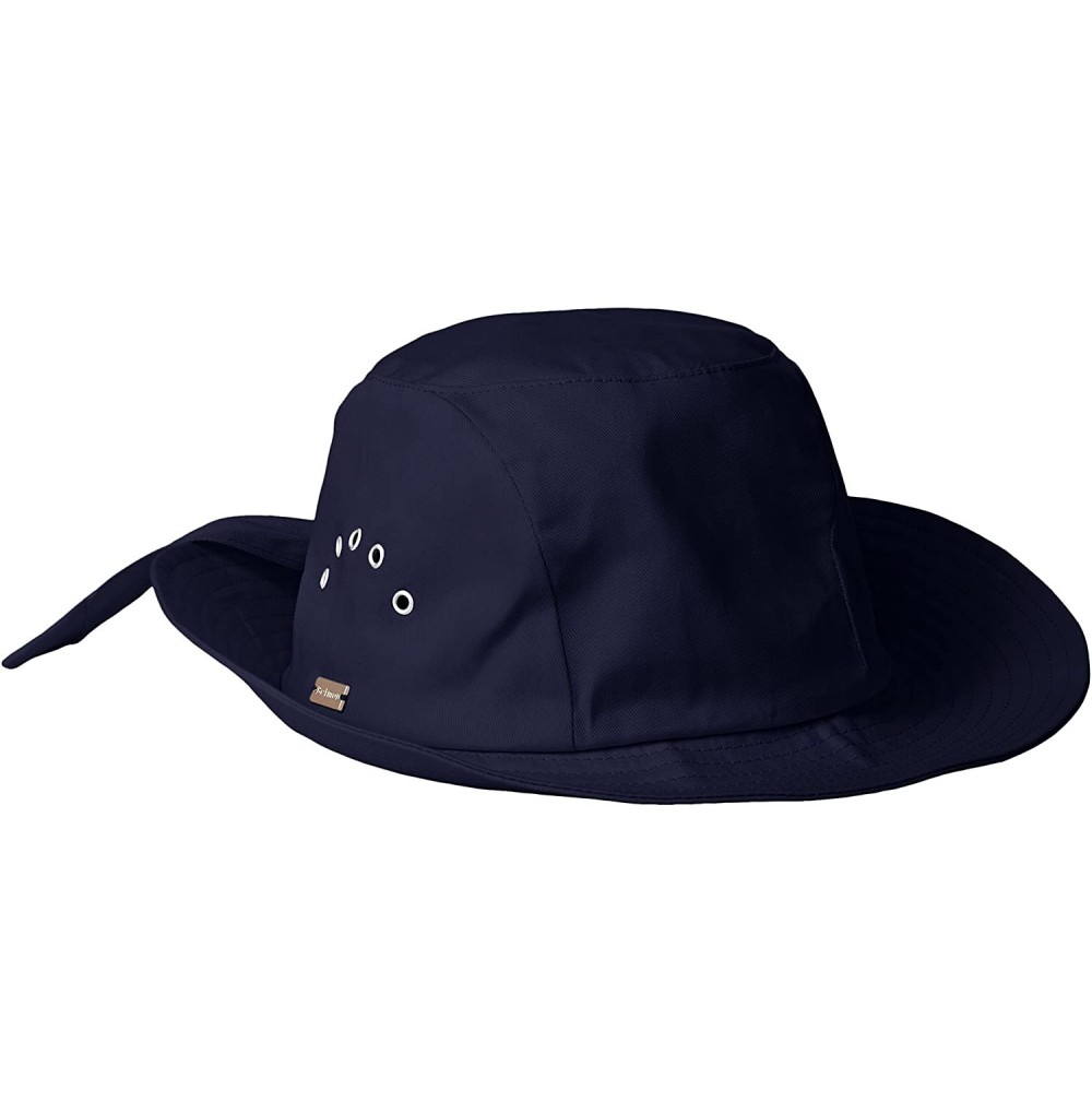 Bucket Hats Women's Knotted Cloche Hat - Navy - C911VZAXPAL