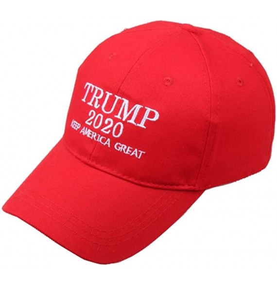 Baseball Caps Make America Great Again Hat Donald Trump 2020 USA Cap Adjustable - Red-5 - CF18HSNWQAM