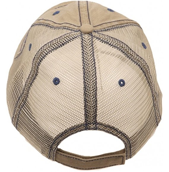 Baseball Caps MG Low Profile Special Cotton Mesh Cap - Khaki - CE119AV7Y5Z