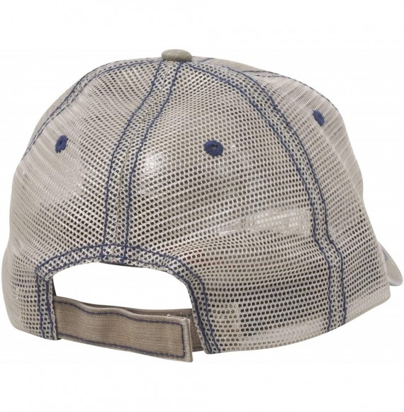 Baseball Caps MG Low Profile Special Cotton Mesh Cap - Khaki - CE119AV7Y5Z