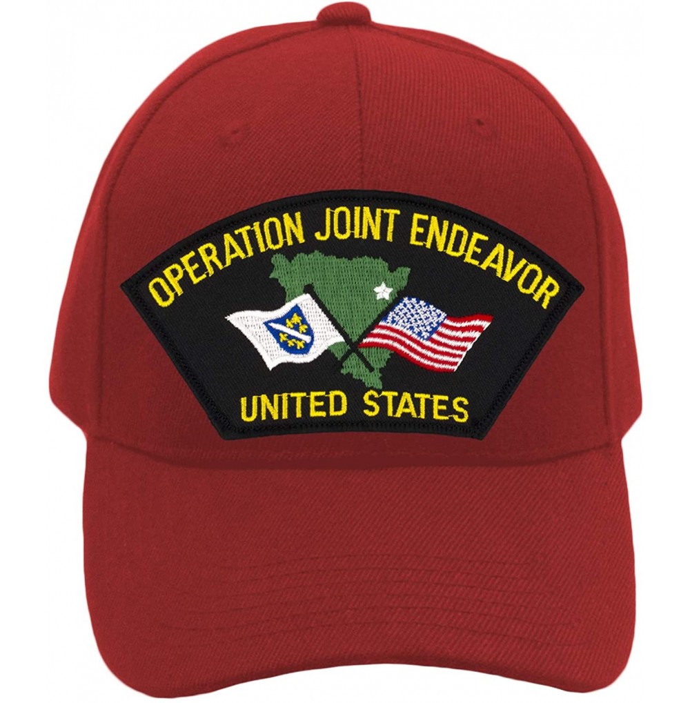 Baseball Caps Operation Joint Endeavor Hat/Ballcap Adjustable One Size Fits Most - Red - CJ18QYHYNZG