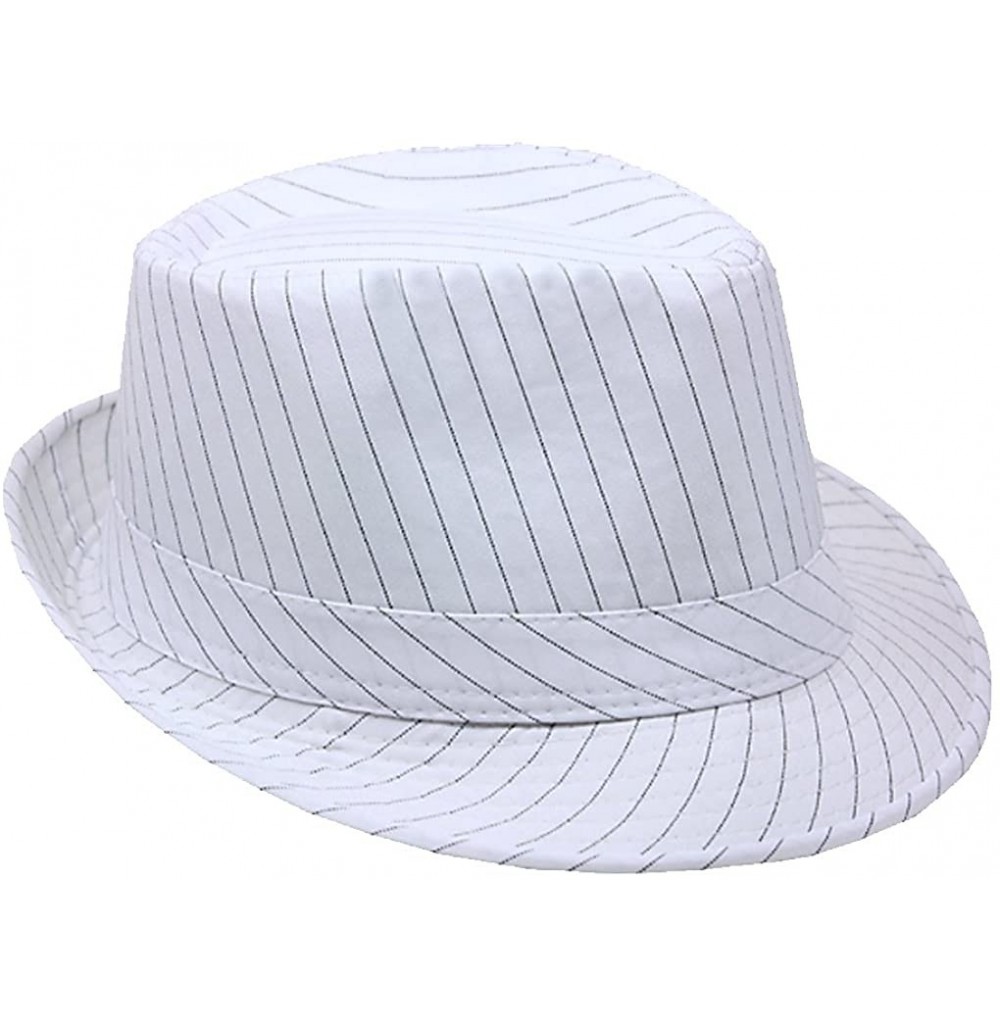 Fedoras Fedora Straw Hat for Mens Women Sun Beach Derby Panama Summer Hats w Brim Black to White - Beige - CF12BWNNAR9