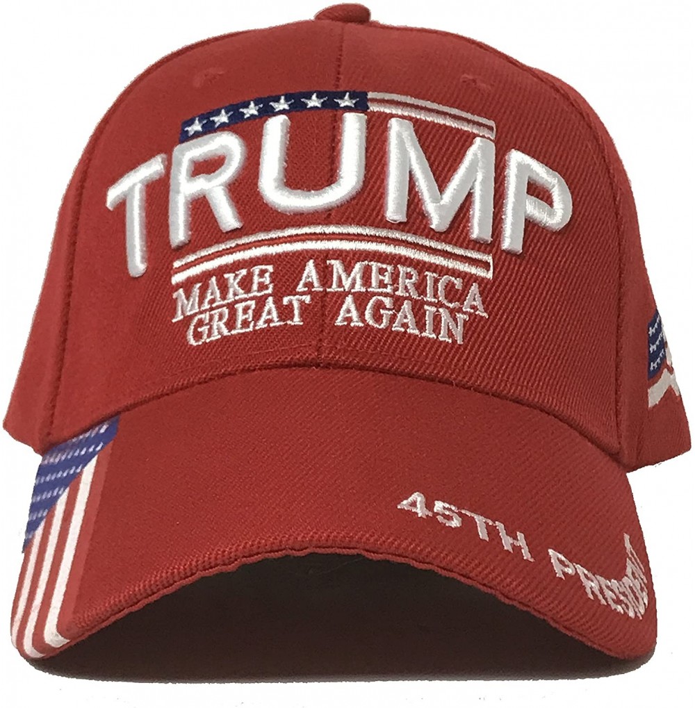Baseball Caps Donald Trump 2020 Hat - Make America Great Again 3D Embroidery American Flag Donald Trump MAGA Baseball Cap - R...