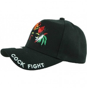 Baseball Caps Baseball Cap Cock Fight Rooster Caps Adjustable Plain Hats Fashion Hats - Black - CY18IL3Q2DH