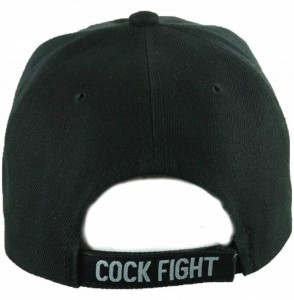 Baseball Caps Baseball Cap Cock Fight Rooster Caps Adjustable Plain Hats Fashion Hats - Black - CY18IL3Q2DH