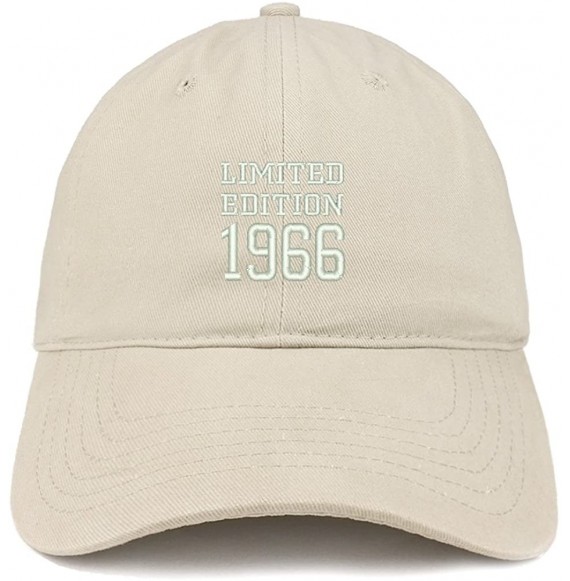 Baseball Caps Limited Edition 1966 Embroidered Birthday Gift Brushed Cotton Cap - Stone - C818D9NGIE5